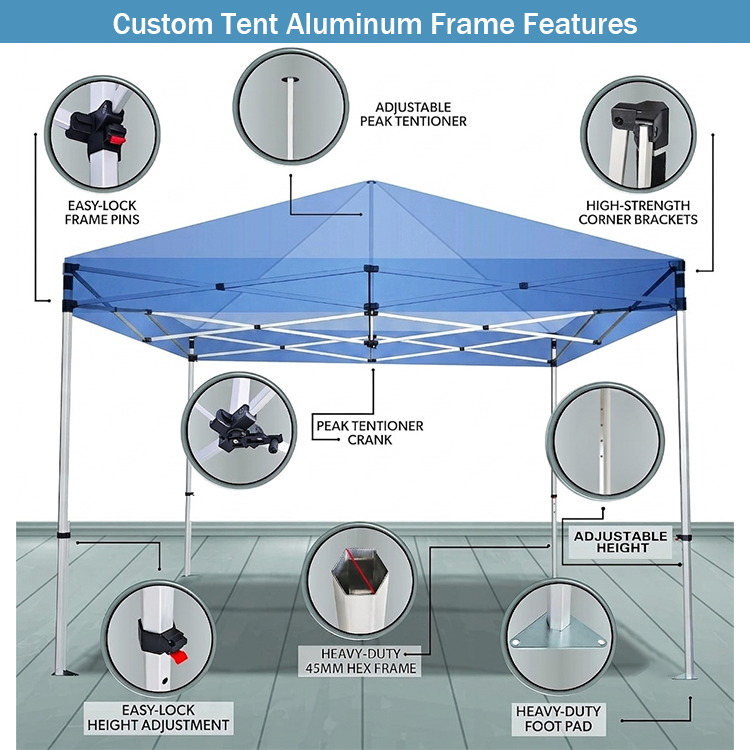 3x3 Promotional Folding Custom Print Event Awning Pop up Tent Display Party logo Wedding Marquee Gazebo Canopy Trade Show Tents