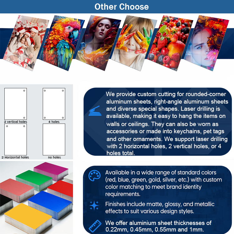Sublimation Aluminium Sheet A4 6mm Thick 4x8 Standard Size 1mm 2mm A1 A2 A3 A5 YOUR SIZE YOUR LOGO for Photo Ornaments